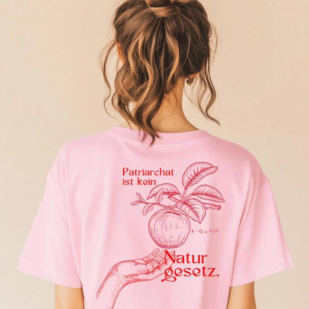Retro Feminist Shirt, Back Print, Unisex Patriarchy Is Not A Law Of Nature